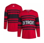Men's Detroit Red Wings Blank Red 2022-23 Reverse Retro Stitched Jersey