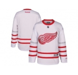 Men's Detroit Red Wings Blank White 2017 Centennial Classic Stitched NHL Jersey