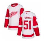 Men's Red Wings #73 Adam Erne Red Home Authentic Drift Fashion Stitched Hockey Jersey