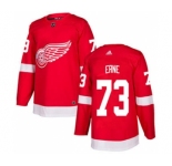 Men's Red Wings #73 Adam Erne Red Home Authentic Stitched Hockey Jersey
