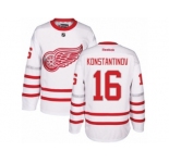 Men's Reebok Detroit Red Wings #16 Vladimir Konstantinov Authentic White 2017 Centennial Classic NHL Jersey