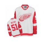 Men's Reebok Detroit Red Wings #51 Frans Nielsen Authentic White Away NHL Jersey