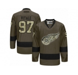 Men's Reebok Detroit Red Wings #97 Joe Vitale Authentic Green Salute to Service NHL Jersey