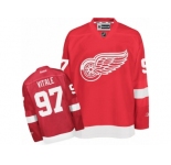 Men's Reebok Detroit Red Wings #97 Joe Vitale Authentic Red Home NHL Jersey