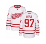 Men's Reebok Detroit Red Wings #97 Joe Vitale Authentic White 2017 Centennial Classic NHL Jersey