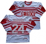 nhl Detroit Red Wings #24 probert white throwback ccm