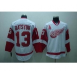 nhl deroit red wings #13 datsyuk white