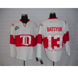 nhl deroit red wings #13 datsyuk white(winter classic)