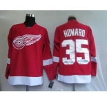nhl deroit red wings #35 hdward red