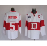 nhl deroit red wings #5 lidstrom white winter classic