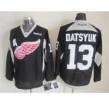nhl jerseys detroit red wings #13 datsyuk black
