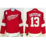 nhl jerseys detroit red wings #13 datsyuk red[patch A]