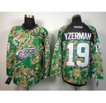 nhl jerseys detroit red wings #19 yzerman camo[patch C]