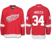 nhl jerseys detroit red wings #34 petr mrazek red