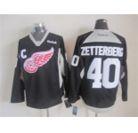nhl jerseys detroit red wings #40 zetterberg black[2015 new][patch C]