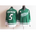 nhl jerseys detroit red wings #5 lidstrom green