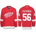 nhl jerseys detroit red wings #56 teemu pulkkinen red