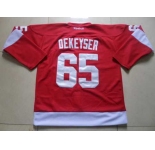 nhl jerseys detroit red wings #65 dekeyser red