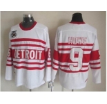 nhl jerseys detroit red wings #9 howe authentic 75th ccm white