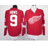nhl jerseys detroit red wings #9 howe red