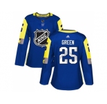 Women Adidas Detroit Red Wings #25 Mike Green Royal 2018 All-Star Atlantic Division Authentic Stitched NHL Jersey