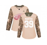 Women Adidas Detroit Red Wings #39 Anthony Mantha Camo Authentic 2017 Veterans Day Stitched NHL Jersey