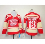 women nhl detroit red wings #13 datsyuk red[2014 winter classic]