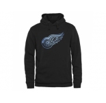 Detroit Red Wings Black Rinkside Pond Hockey Pullover Hoodie
