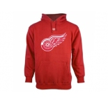 Detroit Red Wings Old Time Hockey Red Big Logo with Crest Pullover Hoodie