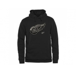 Men's Detroit Red Wings Black Rink Warrior Pullover Hoodie