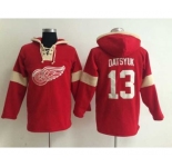 nhl jerseys detroit red wings #13 datsyuk red-cream-1[pullover hooded sweatshirt]