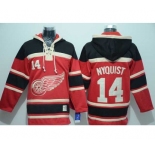 nhl jerseys detroit red wings #14 nyquist red[pullover hooded sweatshirt]