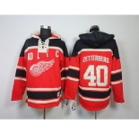 nhl jerseys detroit red wings #40 zetterberg red[pullover hooded sweatshirt patch C]
