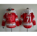 nhl jerseys detroit red wings #71 dylan larkin red-cream[pullover hooded sweatshirt patch A][stadium]