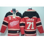 nhl jerseys detroit red wings #71 dylan larkin red[pullover hooded sweatshirt]