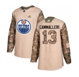 Adidas Edmonton Oilers #13 Mike Cammalleri Authentic Camo Veterans Day Practice NHL Jersey