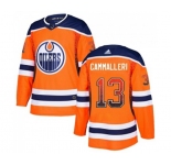 Adidas Edmonton Oilers #13 Mike Cammalleri Authentic Orange Drift Fashion NHL Jersey