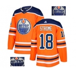 Adidas Edmonton Oilers #18 Ryan Strome Authentic Orange Fashion Gold NHL Jersey