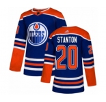 Adidas Edmonton Oilers #20 Ryan Stanton Authentic Royal Blue Alternate NHL Jersey