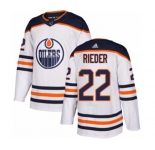 Adidas Edmonton Oilers #22 Tobias Rieder Authentic White Away NHL Jersey