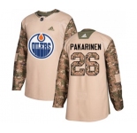 Adidas Edmonton Oilers #26 Iiro Pakarinen Authentic Camo Veterans Day Practice NHL Jersey