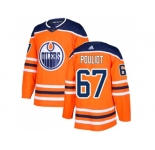 Adidas Edmonton Oilers #67 Benoit Pouliot Orange Home Authentic Stitched NHL Jersey