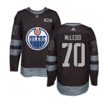 Adidas Edmonton Oilers #70 Ryan McLeod Authentic Black 1917-2017 100th Anniversary NHL Jersey