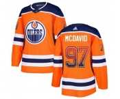 Adidas Edmonton Oilers #97 Connor McDavid Authentic Orange Drift Fashion NHL Jersey