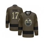 Edmonton Oilers #17 Jari Kurri Green Salute to Service Stitched NHL Jersey