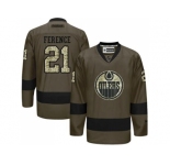 Edmonton Oilers #21 Andrew Ference Green Salute to Service Stitched NHL Jersey
