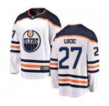 Edmonton Oilers #27 Milan Lucic Fanatics Branded White Away Breakaway NHL Jersey