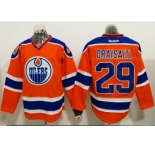 Edmonton Oilers #29 Leon Draisaitl Orange Alternate Stitched NHL Jersey
