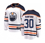 Edmonton Oilers #30 Bill Ranford Fanatics Branded White Away Breakaway NHL Jersey