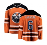Edmonton Oilers #6 Adam Larsson Fanatics Branded Orange Home Breakaway NHL Jersey